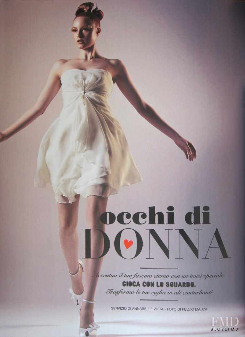 Barbara Meier featured in Occhi di Donna, September 2008