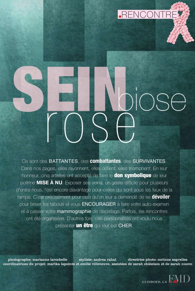 Sein Biose Rose, October 2010