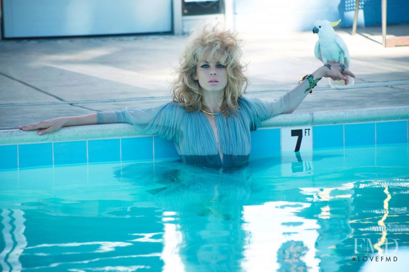 Angela Lindvall featured in Oiseaux De Paradis, April 2012