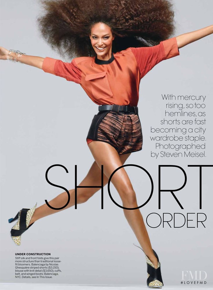 Joan Smalls featured in Short Order, May 2012