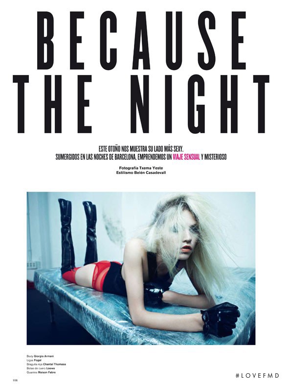 Aline Weber featured in Because the Night, September 2009