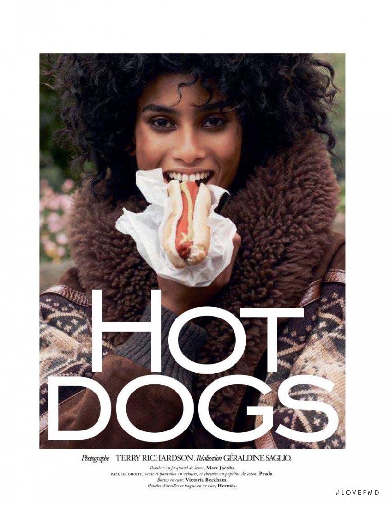 Imaan Hammam featured in Hot Dogs, August 2017
