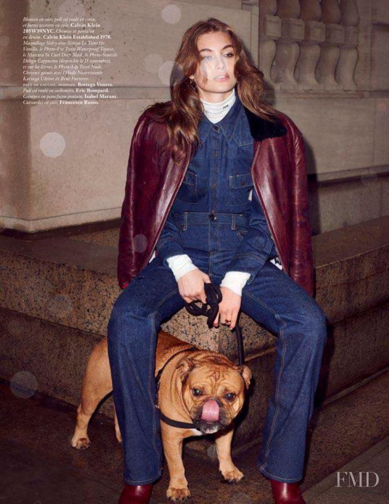 Hot Dogs in Vogue Paris with Grace Elizabeth wearing Calvin Klein,Calvin  Klein 205W39NYC - (ID:44406) - Fashion Editorial | Magazines | The FMD