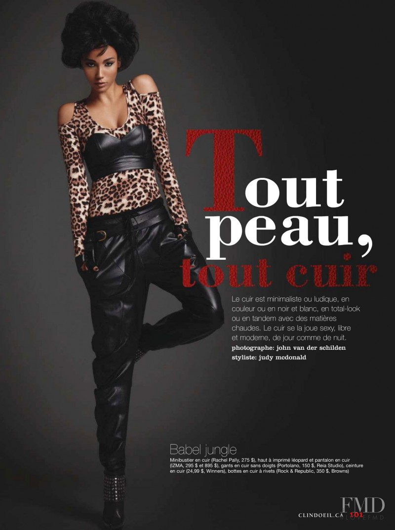 Ty States featured in Tout Peau, Tout Cuir, February 2011