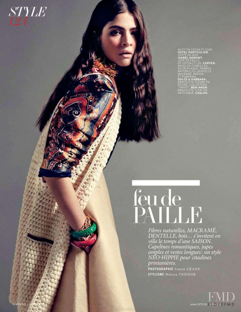 Alba Galocha featured in Feu de Paille, April 2013