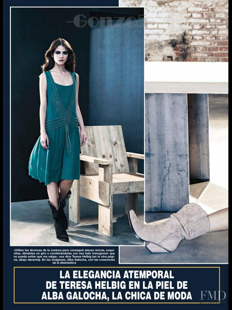 Alba Galocha featured in Hola, December 2012