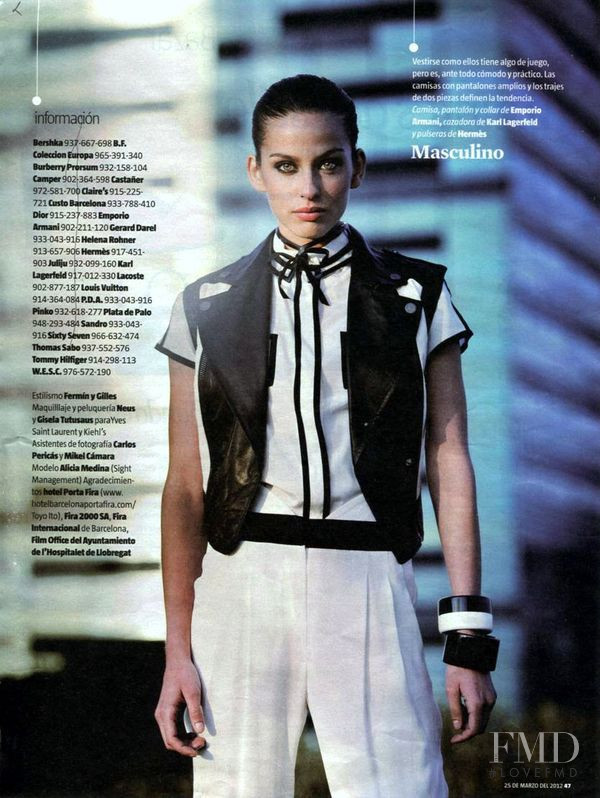 Alicia Medina featured in A todo color, March 2012