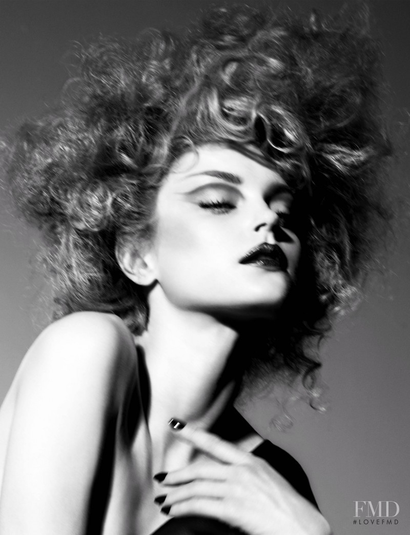 Jessica Stam featured in Magie Noire, December 2008