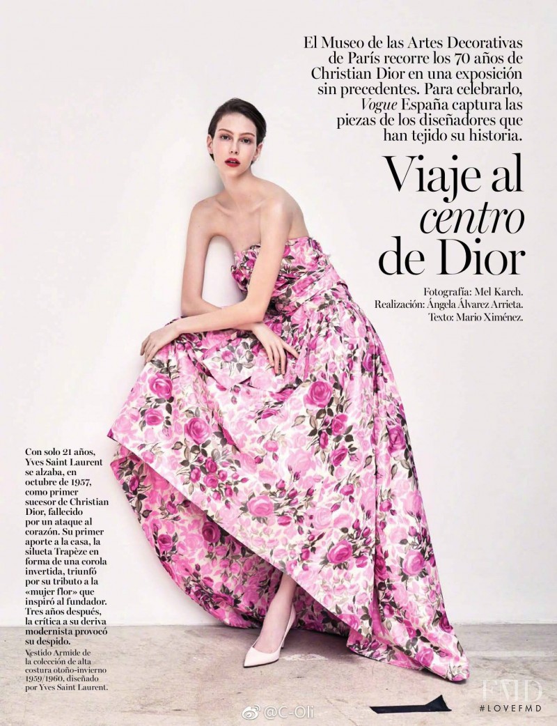 Lorena Maraschi featured in Viaje al Centro de Dior, August 2017