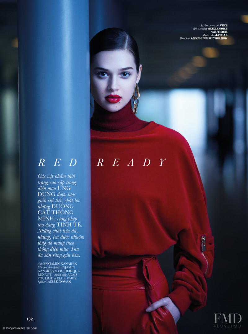 Anais Pouliot featured in Red Ready, August 2017