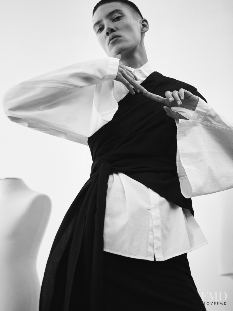 Tamy Glauser featured in Yohji Yamamoto on Influences and Androgyny, February 2016