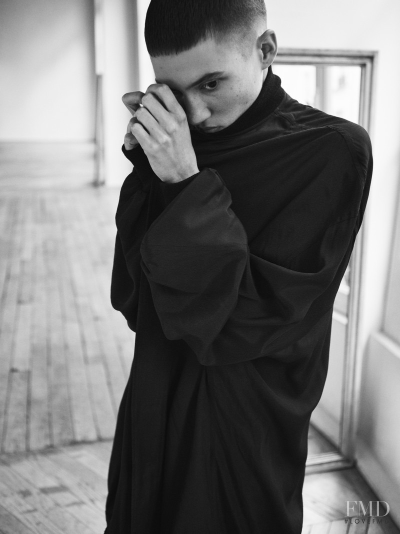 Tamy Glauser featured in Yohji Yamamoto on Influences and Androgyny, February 2016