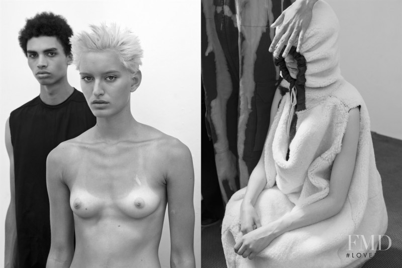 Soekie Gravenhorst featured in Rick Owens, December 2013