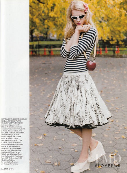 Lily Donaldson featured in Sunday Girl, February 2005