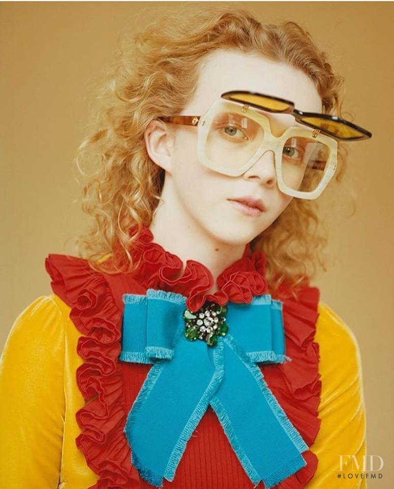 Lily Nova featured in Gucci special, January 2017