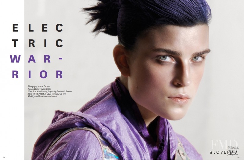 Jana Knauerova featured in Electric Warrior, March 2012