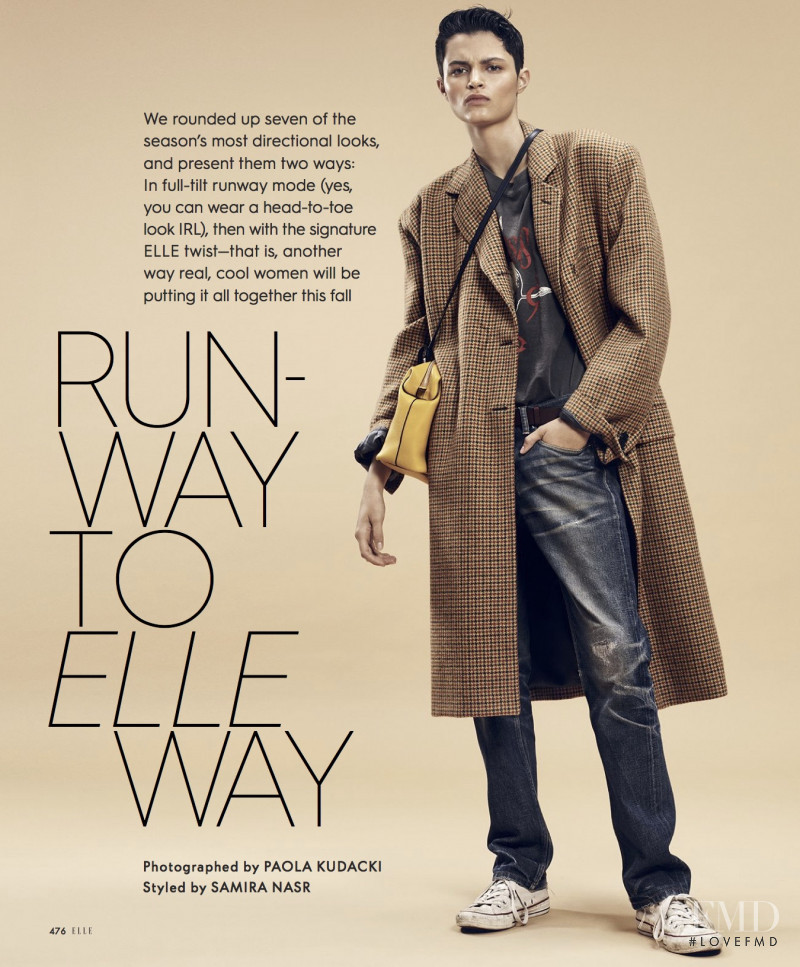 Isabella Emmack featured in Runway to Elle Way, September 2017