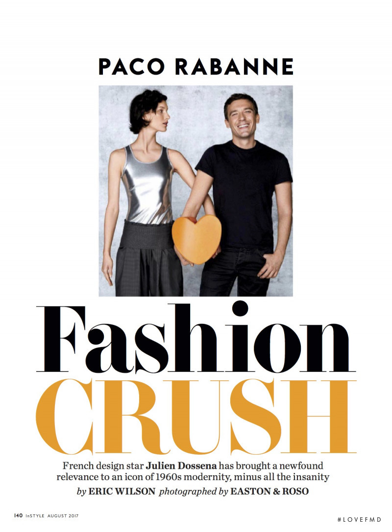Marte Mei van Haaster featured in Fashion Crush: Paco Rabanne, August 2017