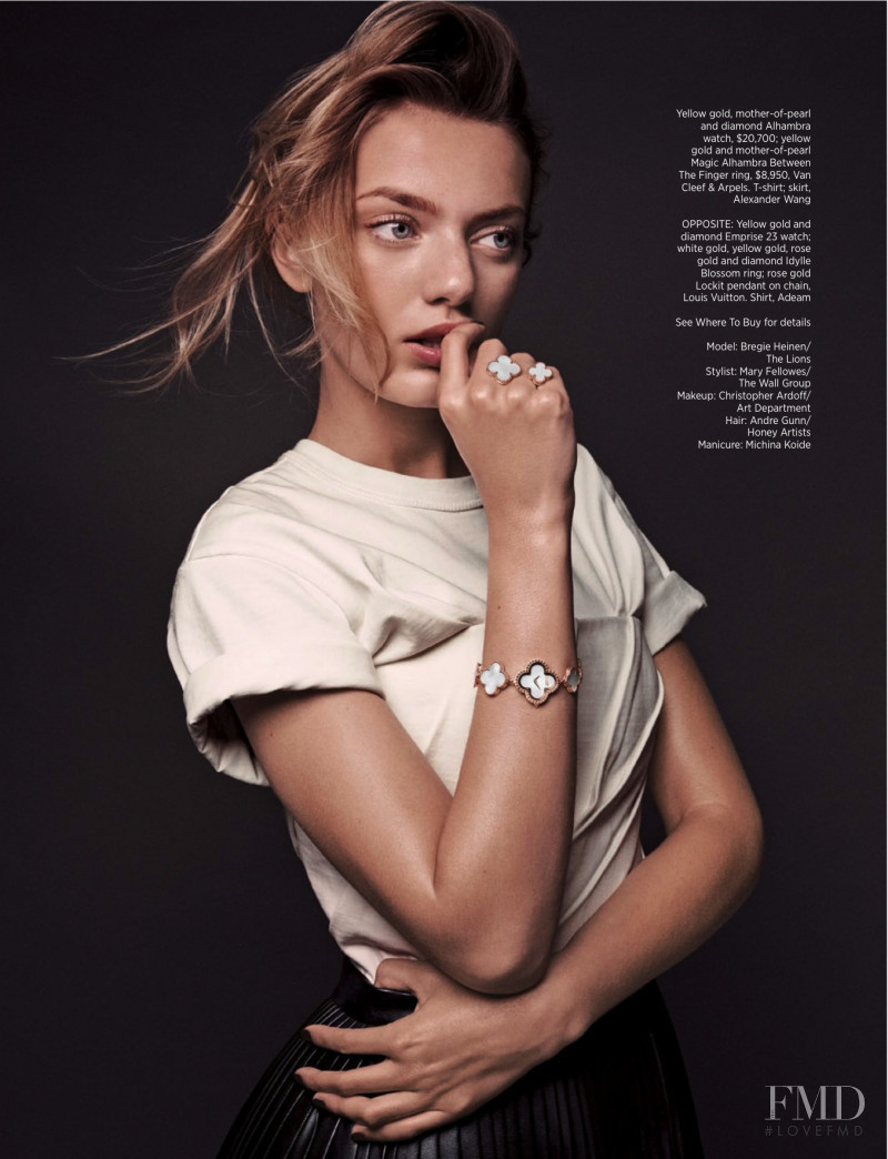 Bregje Heinen featured in The Jewels and Watches, August 2016