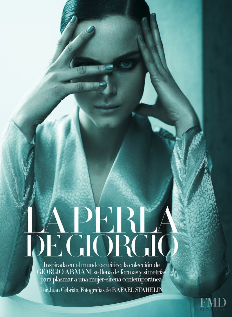 Anna de Rijk featured in La Perla De Giorgio, June 2012