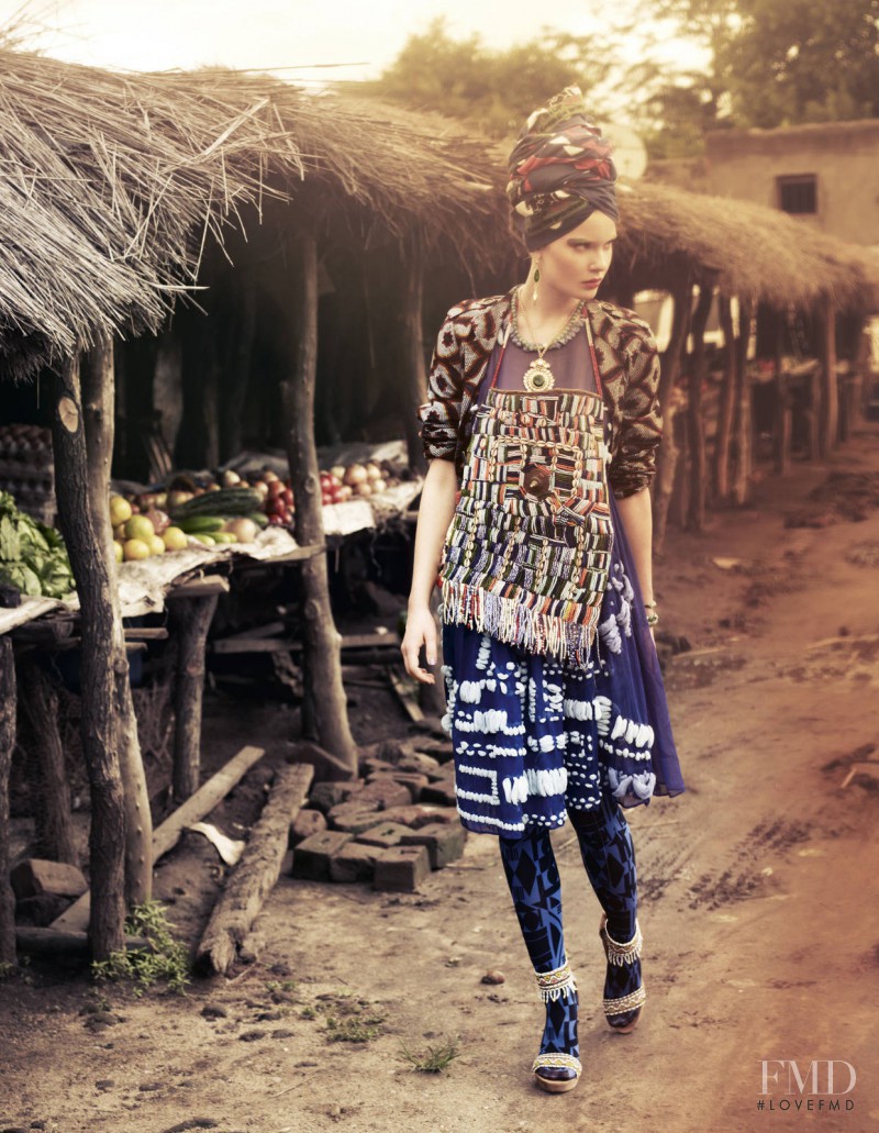 Edda Oskars featured in Outré Africa, May 2012