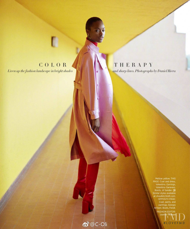 Mayowa Nicholas featured in Color Therapy, September 2017