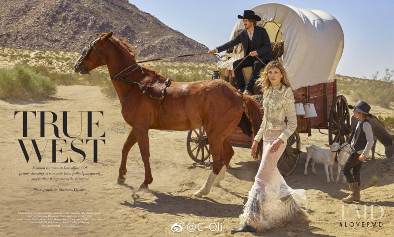 Angela Lindvall featured in True West, September 2017