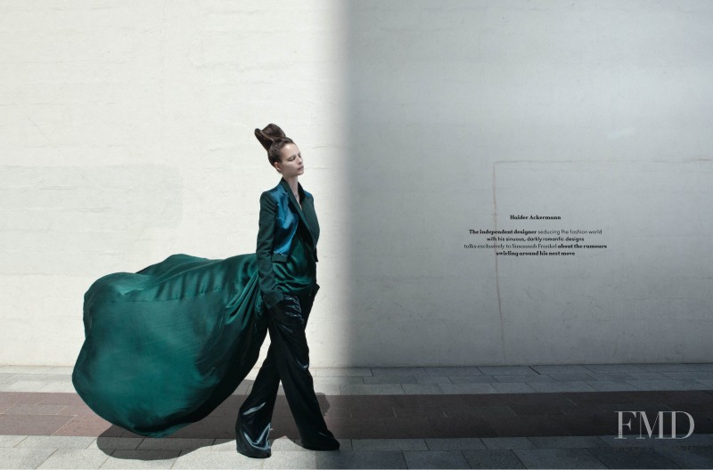 Suzie Bird featured in Haider Ackermann, September 2011