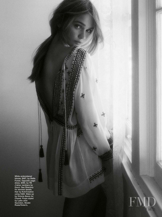 Rosie Tupper featured in Stealing Beauty, October 2015