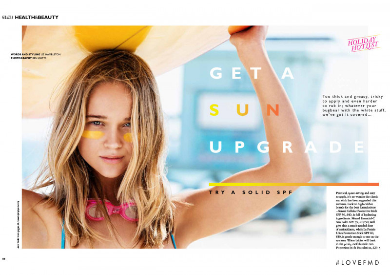 Rosie Tupper featured in Get A Sun Upgrade, September 2014