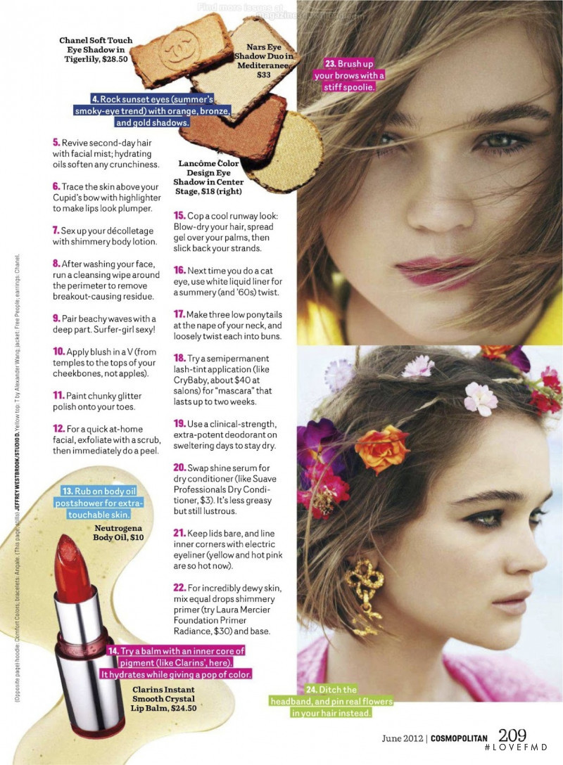 Rosie Tupper featured in 50 ways to be sexy this summer, June 2012