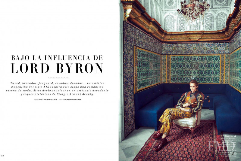 Rosie Tupper featured in Under the influence of Lord Bryon, November 2015