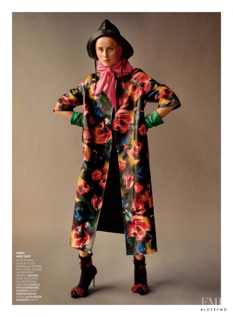Rianne Van Rompaey featured in Fresh Coats, October 2017
