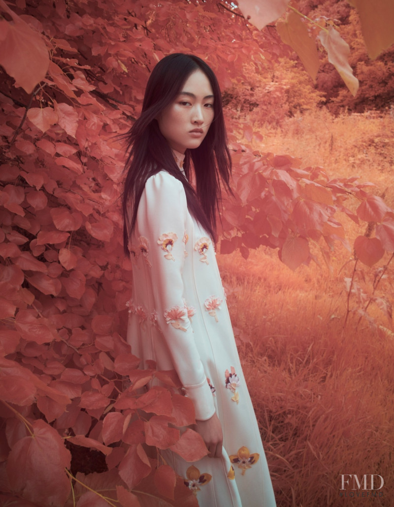 Jing Wen featured in Ethereal Beauty, October 2017