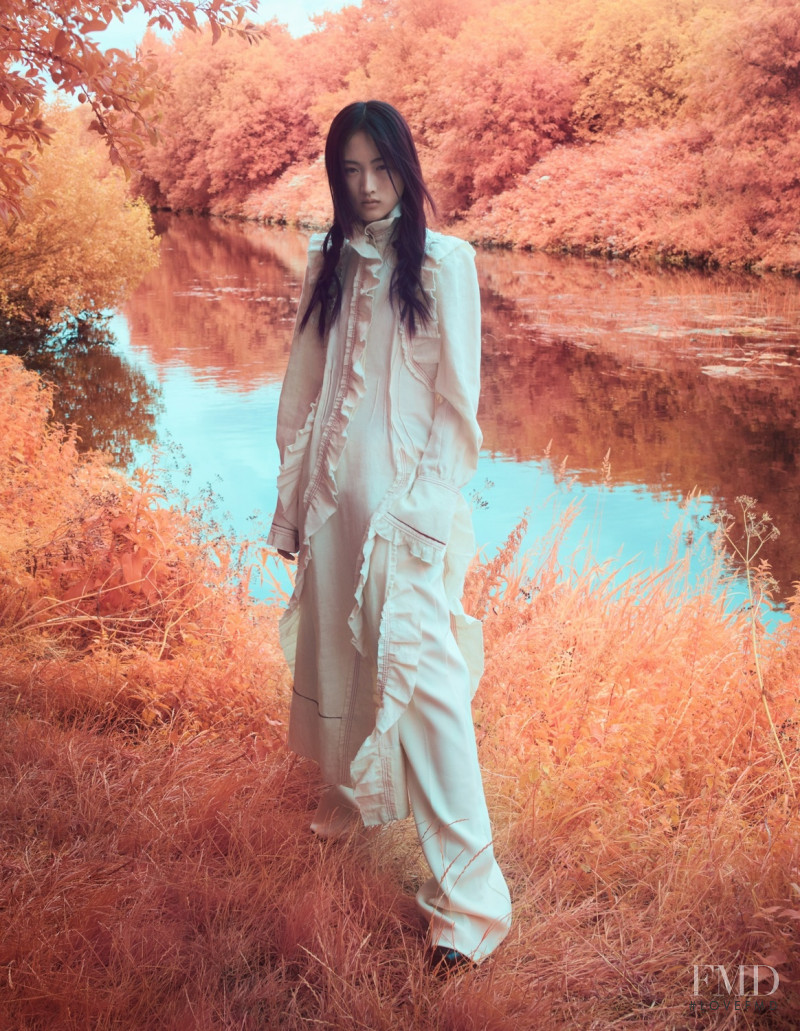 Jing Wen featured in Ethereal Beauty, October 2017