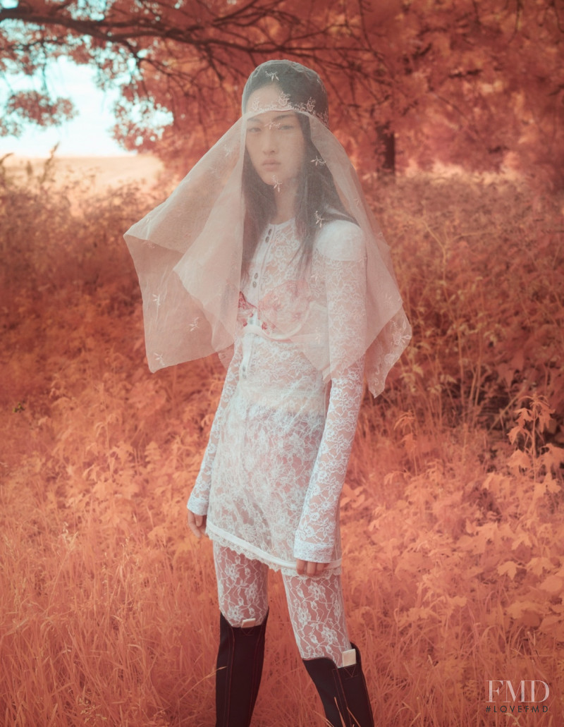 Jing Wen featured in Ethereal Beauty, October 2017