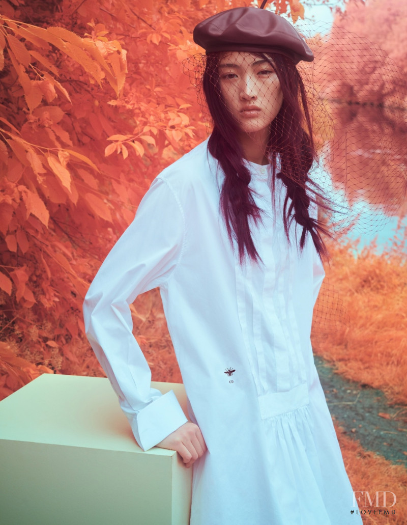 Jing Wen featured in Ethereal Beauty, October 2017