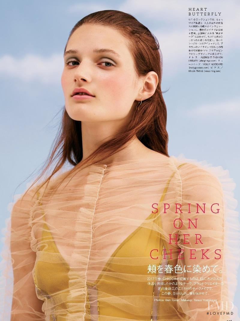 Olivia Jansing featured in Spring on her Cheeks, January 2017