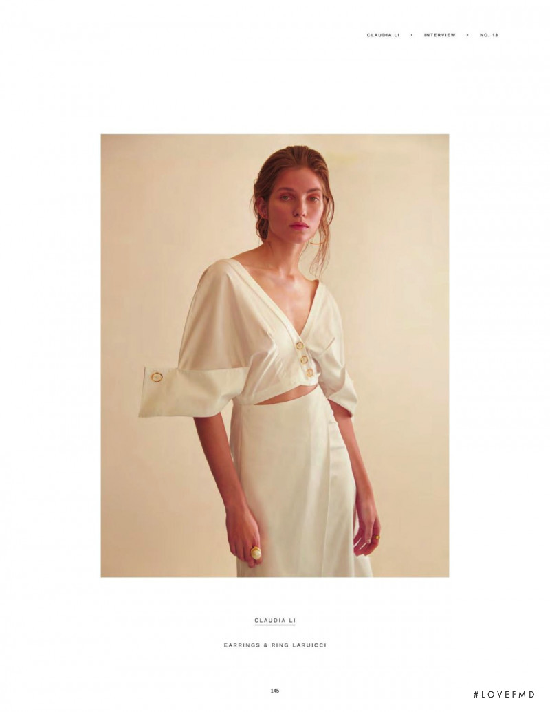 Olivia Jansing featured in Claudia Li, November 2016