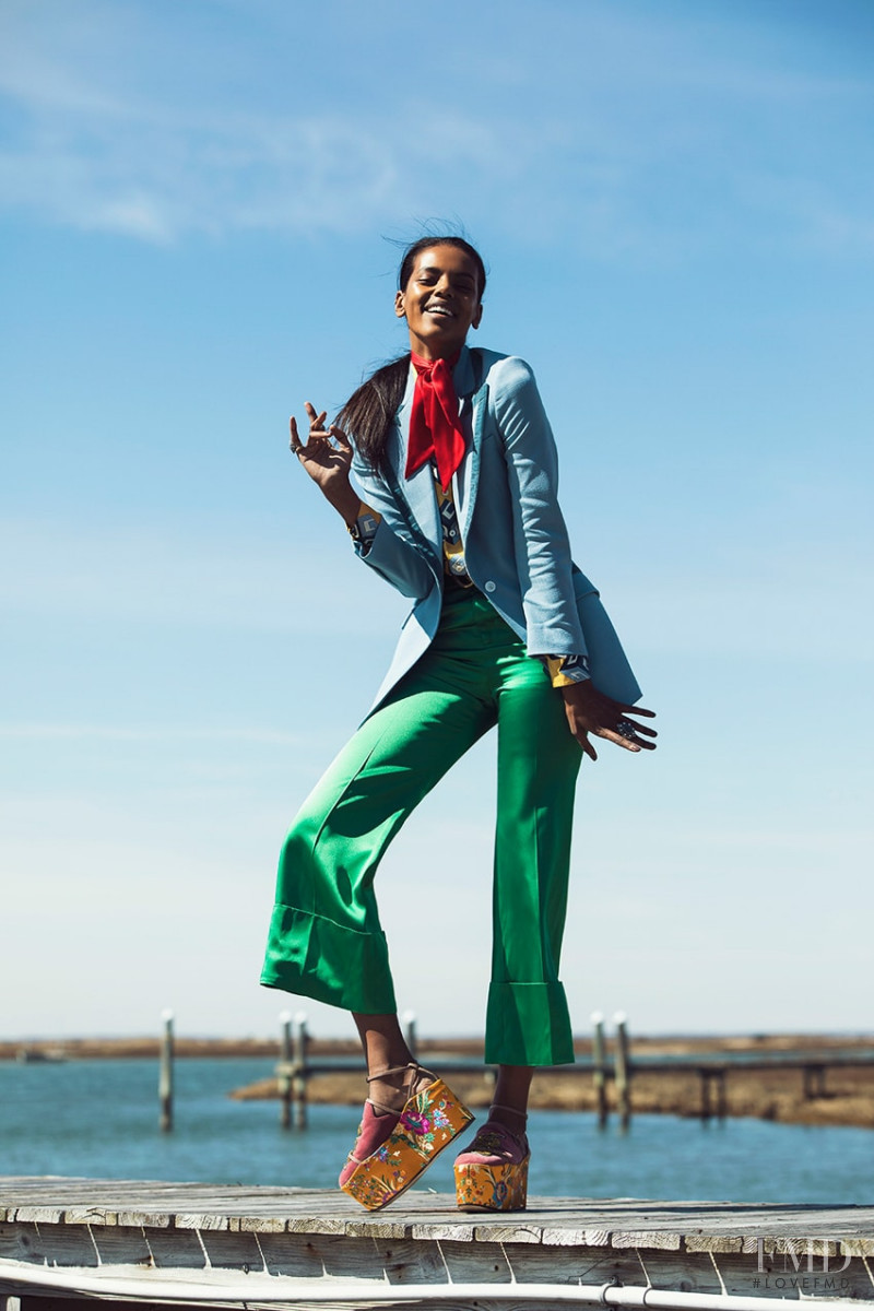 Grace Mahary featured in Fresh Approach To Fashion, April 2017