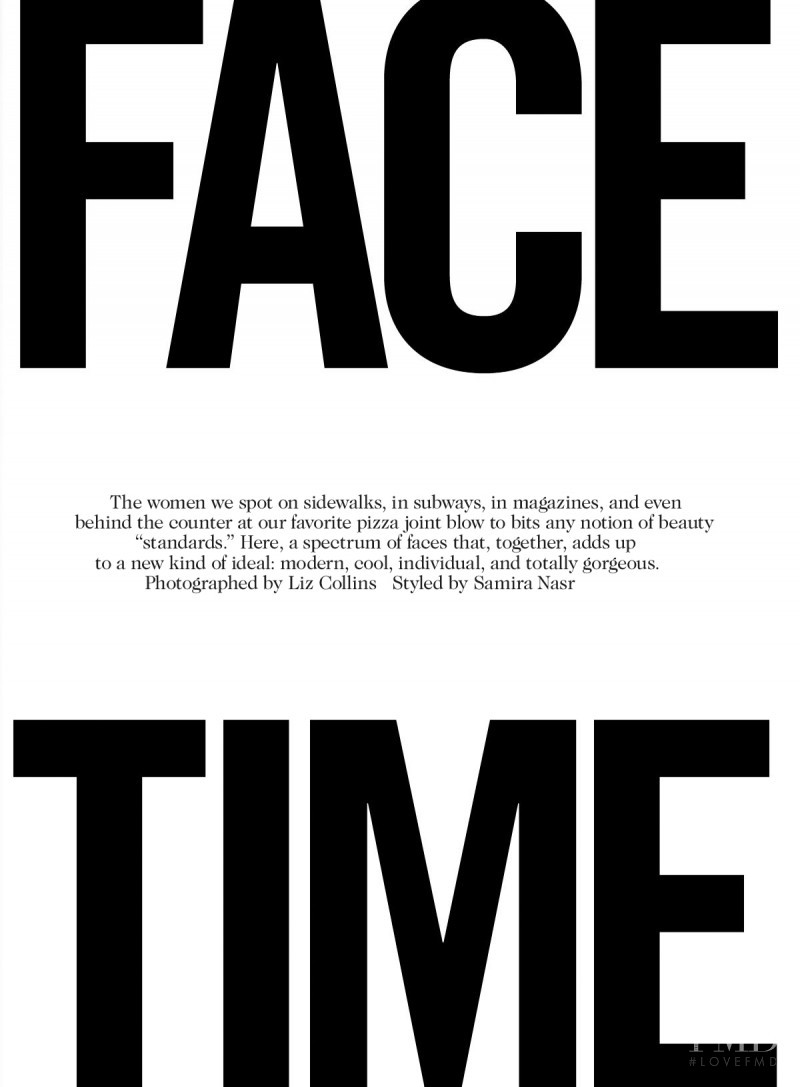 Face Time, October 2015