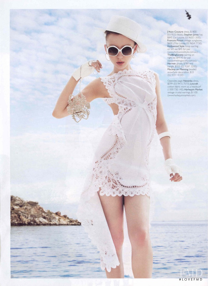 Louise van de Vorst featured in White Sand, January 2011