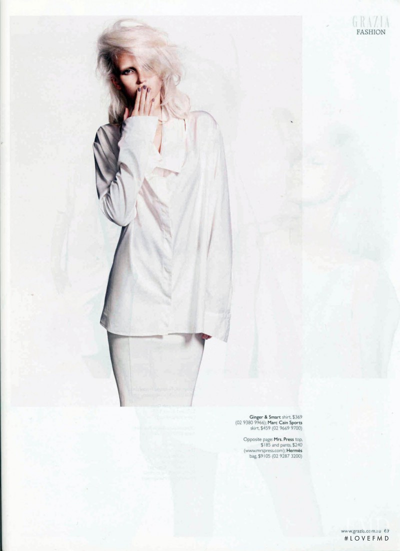 Anja Konstantinova featured in White Noise, May 2011