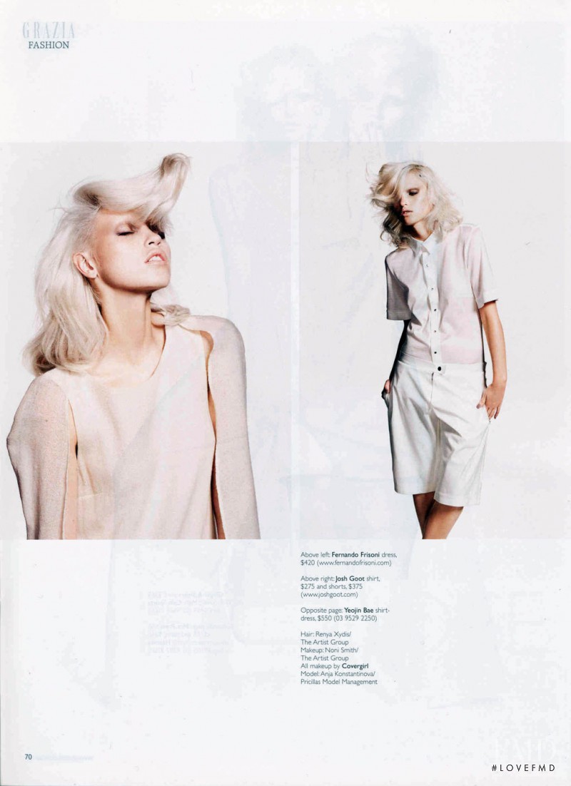 Anja Konstantinova featured in White Noise, May 2011