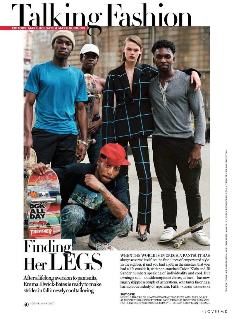 Cara Taylor featured in Finding Her Legs, July 2017