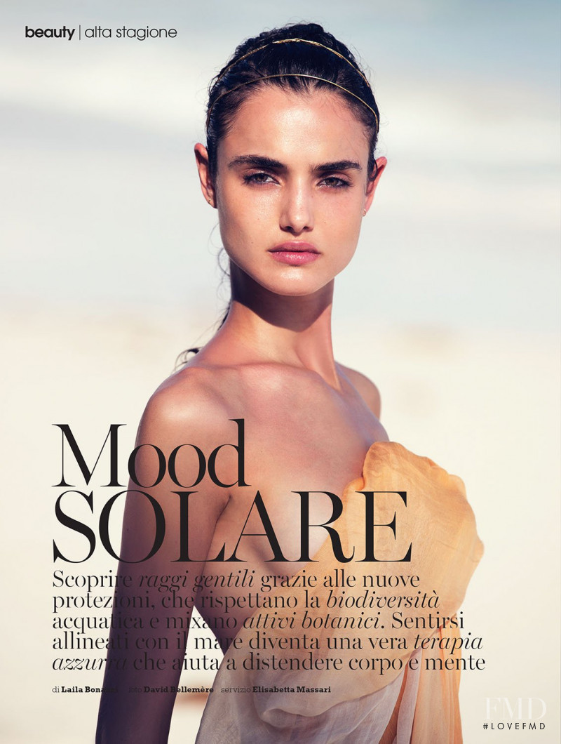 Blanca Padilla featured in Mood Solare, May 2017