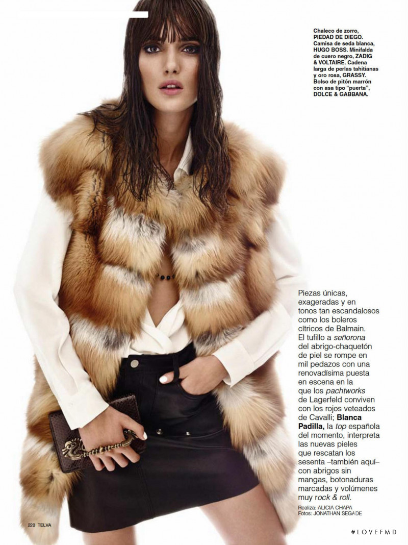 Blanca Padilla featured in El Color de la Piel, November 2014