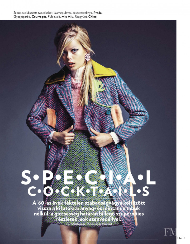 Frida Aasen featured in Special Cocktails, October 2015
