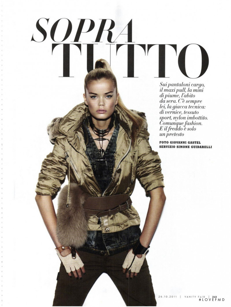 Frida Aasen featured in Sopra Tutto, October 2011