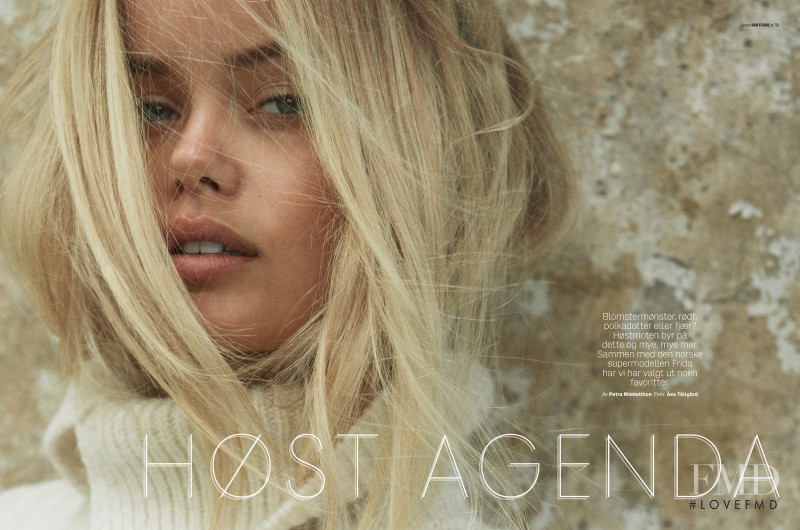 Frida Aasen featured in Host Agenda, September 2017